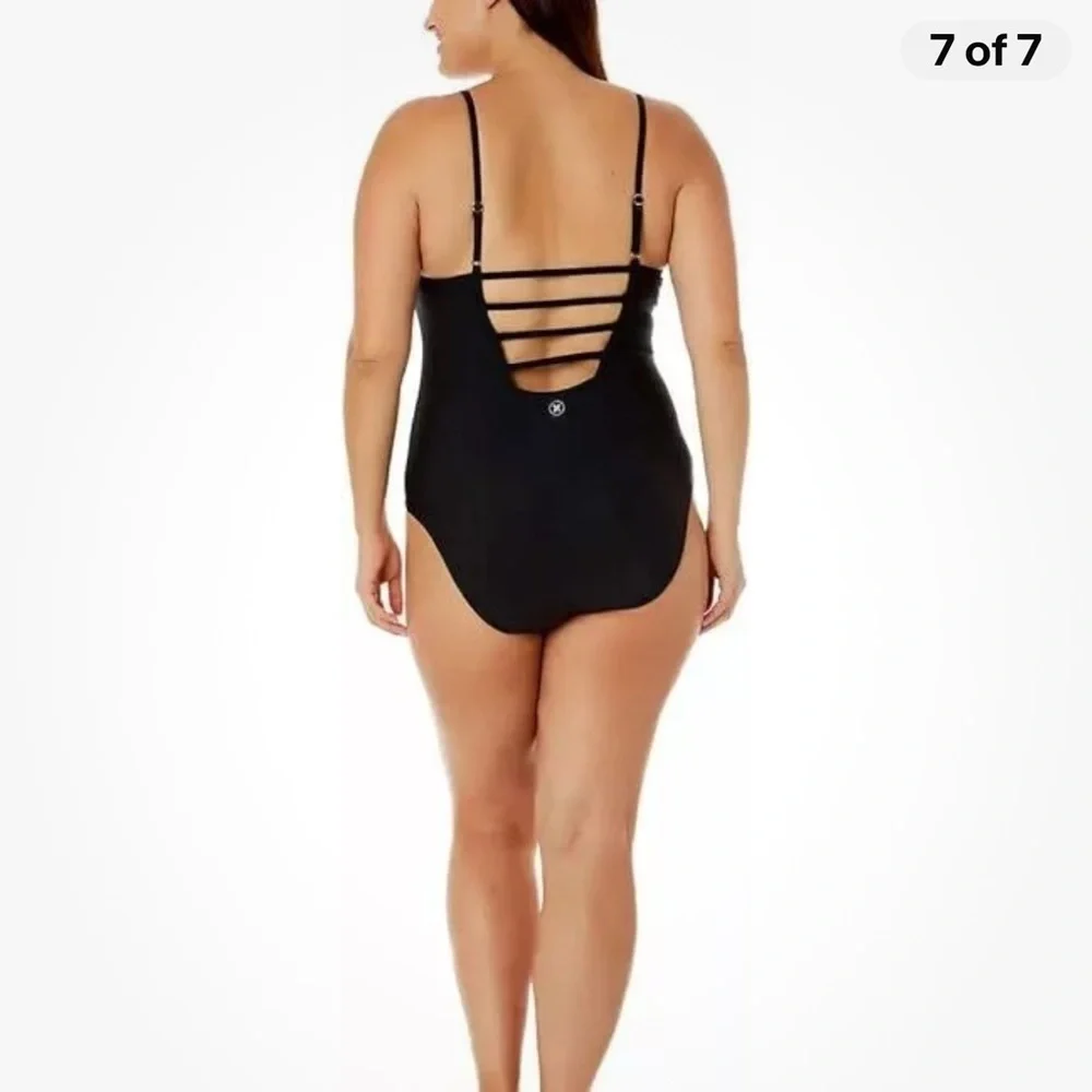 Hurley L black one piece